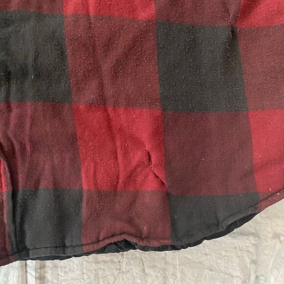 Basic Editions men XL 100% cotton button up midweight coat w/quilted lining - Picture 10 of 13